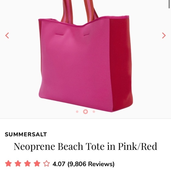 Summersalt The Perfect Beach Tote Hibiscus & Lave - Picture 2 of 4